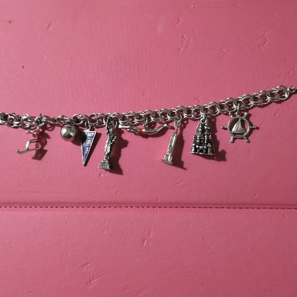 My vintage Sterling Silver Charm Bracelet 7 1/2"
